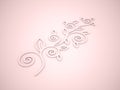 Pink floral motive concept Royalty Free Stock Photo