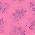 Pink floral pattern Royalty Free Stock Photo