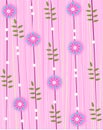 Pink floral sample Royalty Free Stock Photo