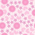 Pink Floral seamless pattern background