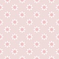 Pink floral seamless pattern on pink background vector. Punchy pastel color, minimalist style.