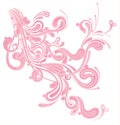 Pink flourish