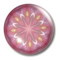 Pink Flower Button Orb Royalty Free Stock Photo