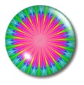 Pink Flower Button Orb Royalty Free Stock Photo