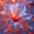 Pink flower, close-up photo, dark background. Flowering flowers, a symbol of spring, new life Royalty Free Stock Photo