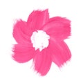 Pink flower paint