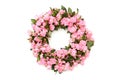 Pink flower wreath