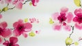 Pink Flowers Wallpaper Royalty Free Stock Photo