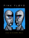 Pink Floyd. 1994 The Division Bell vector illustration.