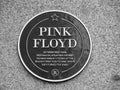 Pink Floyd plaque at Regent Street Polytechnic in London, black