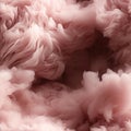 Pink fluffy liquid texture with dusty piles and monochromatic depth (tiled)