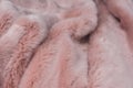 Pink fluffy plaid texture Royalty Free Stock Photo