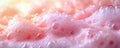 Pink foam bubbles creating soft and shiny surface
