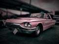 Pink Ford Thunderbird
