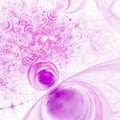 Pink fractal chaos Royalty Free Stock Photo