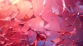 Pink Fractured Glass Webbing - AI Generated Abstract