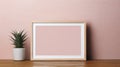 Pink Framed Poster: Natural Simplicity In Nouveau Ralisme Style