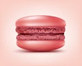 Pink french macaron