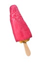 Pink fruity ice cream
