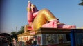 Pink funy god statue