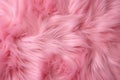 Pink fur as a background, texture. Close-up image, Pink fur background. Surface wool texture, AI Generated Royalty Free Stock Photo