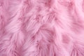 Pink fur texture background. Close up of pink fluffy fur texture, Pink fur background. Surface wool texture, AI Generated Royalty Free Stock Photo