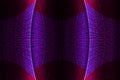 pink futuristic cultural purple tribal dimensional metallic glowing space fold