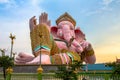 Pink Ganesh in the morning