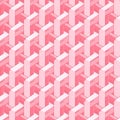 Pink Geometric Interlocking Blocks: A Soft, Modern Abstract Pattern Royalty Free Stock Photo