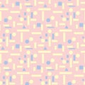 Pink geometric seamless background. Multi colored pattern Royalty Free Stock Photo