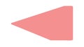Pink Geometric Triangle Abstract Shape, vector design Generative AI Royalty Free Stock Photo