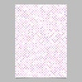 Pink pentagram star shape pattern background brochure template design Royalty Free Stock Photo
