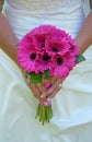 Pink gerber bridal bouquet Royalty Free Stock Photo