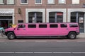 Pink Giant Limousine At Amsterdam The Netherlands 15-8-2020