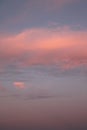 Pink giant sunset clouds