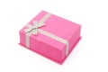 Pink gift box closed Royalty Free Stock Photo