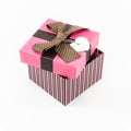 Pink gift box opened Royalty Free Stock Photo