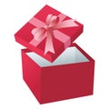 Pink giftbox open Royalty Free Stock Photo