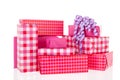 Pink gifts Royalty Free Stock Photo