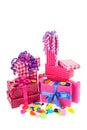 Pink gifts Royalty Free Stock Photo