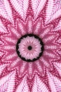 Pink Gingham Kaleidoscope Tapestry