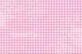 Pink gingham material background