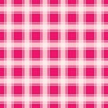 Pink gingham seamless pattern, vector illustration