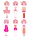 Pink girl outfit set