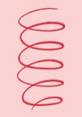 Pink girly background design spiral