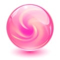 Pink glass sphere