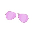 Pink glass sunglasses