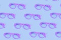 Pink Glasses Pattern Illustration
