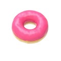 Pink-glazed donut