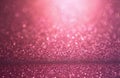 Pink glitter background with shiny sparkles. Blurred sparkling texture with bright light. Glittering surface with bokeh effect. Royalty Free Stock Photo